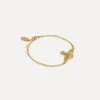 Bracciale con catena a bassorilievo