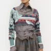 Top corto Broken Fair Isle